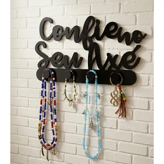 Porta Chaves Guias Umbanda Candomblé Confie No Seu Axé Decorativo