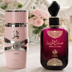 Individual Ou kit 2 Perfumes Árabes Yara + Sabah Al Ward – Luxo, Elegância e Alta Fixação Feminina