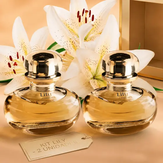 01 Ou Kit 02 Perfumes Femininos Liillllyy Luxo Elegância Feminina Atração Poder Pronta Entrega