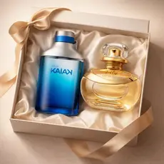 Kit Perfume Kayak e Lily Masculino Feminino Casal Presente Uso Diário Até 2 Unidades Ou Individual