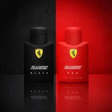 1 Ou 2 Perfumes Ferrari Black + Ferrari Red Masculino Eau de Toilette Dia e Noite Fixação Intensa
