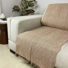 Manta Decorativa Sofá Cama Algodão Gigante 210x120 Capa De Sofá Protetora Decoração DOMMUS