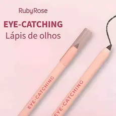 Lápis para Olhos Ruby Rose Preto - Traço Fino e Definição HB-E2400