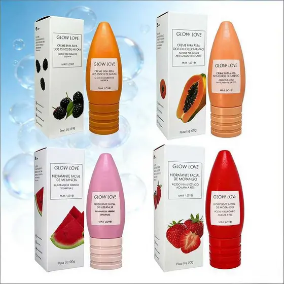 Creme para Área dos Olhos e Hidratante Facial – GlowLove MaxLove 60g 7908