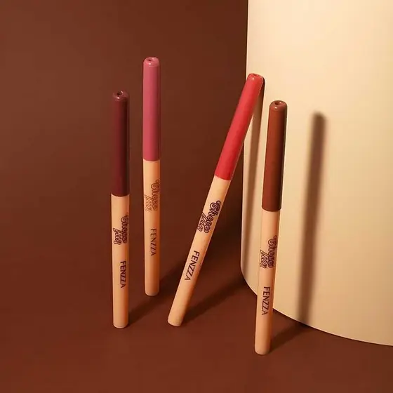 Fenzza Choco Fun Contorno Labial Retrátil Lápis de Boca Tiramisu Dolce Bombom FZ27005