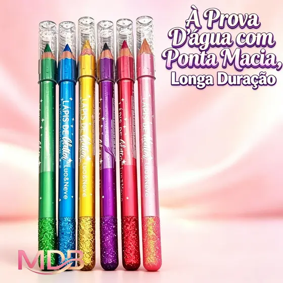 Lua&Neve Lápis de Glitter – Com Textura Macia e Fixação Durável LN05009B