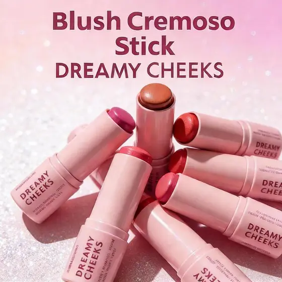Bastão Blush Ruby Rose - Cor Dreamy Cheeks, 6.57g HB-M01