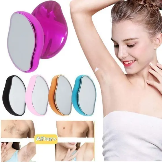Cristal Depilador  Indolor Reutilizável Ferramenta De Beleza Fácil De Limpar Seguro