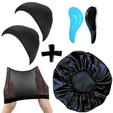 Kit 2 Toucas de nero + 1 Touca de cetim + 1 Escova Magica Antifrizz Day After