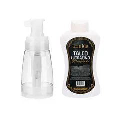Talqueiro Pulverizador Barbeiro Profissional + Talco Dom Pelo