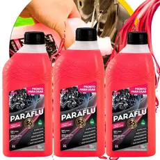 Aditivo Radiador Paraflu Orgânico Rosa Kit 3un e 4un Pronto Uso Rosa