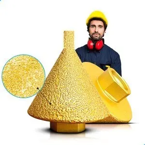Broca De Chanfro Cônica Diamantada 50mm Para Esmerilhadeira