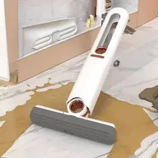 Mini Mop Rodo Esfregão  Dobrável Portátil Ajustável Mágico Multifuncional Limpeza Auto-Squeeze