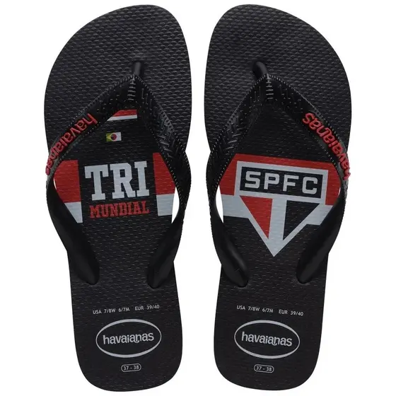 Chinelo Havaianas Time São Paulo FC 100% Original Confortável