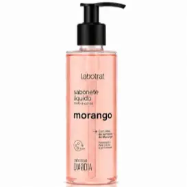 Sabonete Líquido Labotrat Dia a Dia Morango Rosto e Corpo 190ml