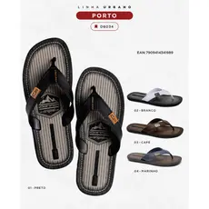 Sandalia Masculina Chinelo Danper Porto Original Solado Borracha Conforto