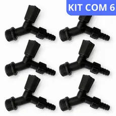 kit Torneiras para mangueira, pia, tanque Preta moderna elegante ergonômica Jardim 1/2 kit com 6/12/24 un