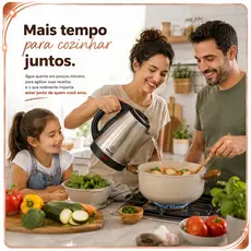 Chaleira Elétrica 1.8Lts 1500W 220V Inox Ideal Base 360