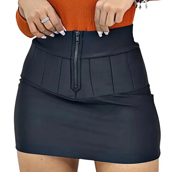 Saia Lipo Modeladora Suplex Power Feminino Cintura Alta