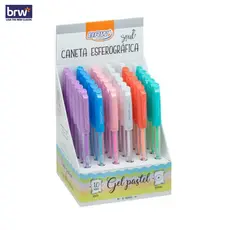 Caneta Esferográfica em Gel 1.0mm BRW Pastel