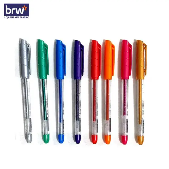 Caneta em Gel 1.0 mm Glitter BRW | Unidade