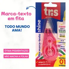 FITA MARCA TEXTO TRIS SHINE 3MX5MM