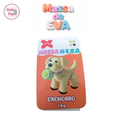 Massa de Eva Blister com 4 Cores 28g Cachorro, Make+