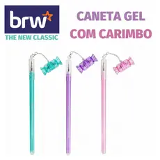 Caneta BRW Gel com Carimbo Candy Ponta Fina 0.7mm - Tom Pastel