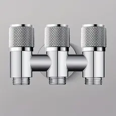 Torneira galvanizada de três saídas - rejuvenesce seu banheiro e cozinha!