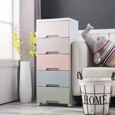 haosin Gaveteiro Plástico Multifuncional com Rodinhas para Banheiro, Cozinha e Quarto