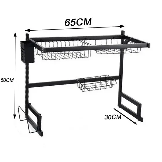 haosin Escorredor De Pratos Suspenso De 65 Cm , Bancada , Auto-Sustentável , Luxo , Prato De Cozinha