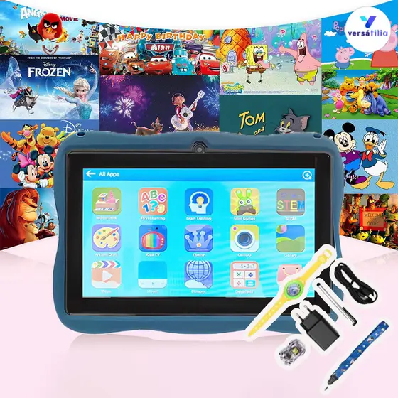 Tablet astronauta com conteúdo educacional infantil: modelo inteligente 2030/Amyio para crianças