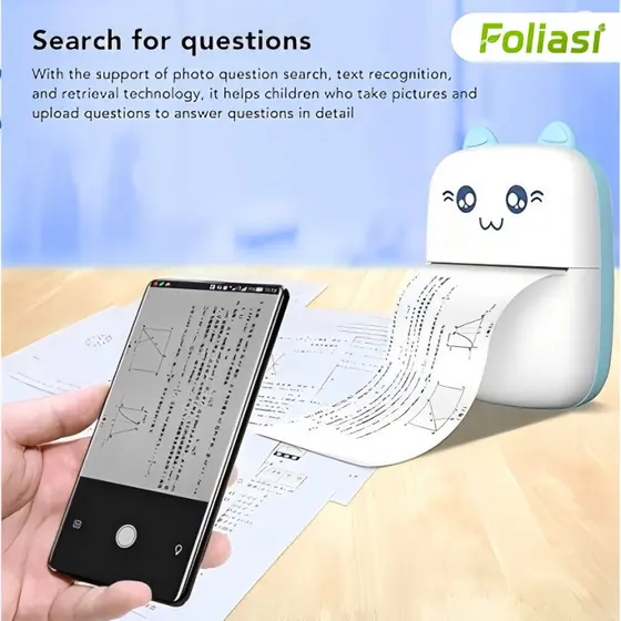Compatível com impressora térmica portátil compatível com Design - impressora fotográfica sem fio Android e+5 Rolo Papel