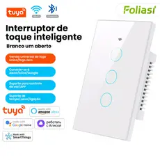 Adequado para ambiente doméstico e de escritório Tomada WiFi inteligente 1 2 3 botões