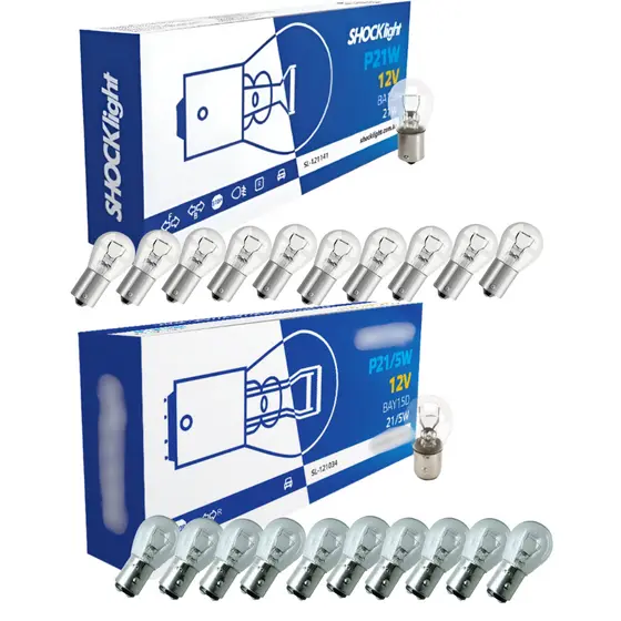 Kit 20 Lâmpadas 1 Polo + 2 Polos 12v Carro Uv Shocklight