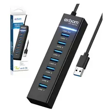 Hub Grande Cabo USB 3.0 Adaptador 7 Portas Alta Velocidade Notebook PC Mouse Teclado 5Gbps Pen Drive