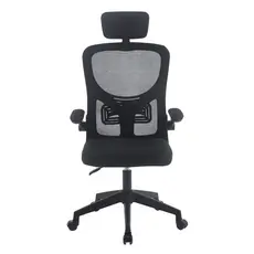 Cadeira de Escritorio Vita giratoria Ergonomica  tela mesh Flink apoio de cabeça preto W-17