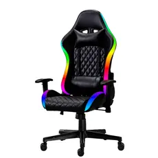 Cadeira Gamer Led Rgb Ergonômica Reclinável Apoio Lombar