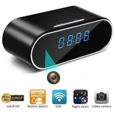 Relógio Espião Câmera Full Hd Visão Noturna Sensor Movimento Cor Preto