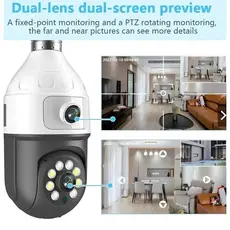 Câmera De Segurança Ip Wifi Full HD 2 Lentes Visão Noturna