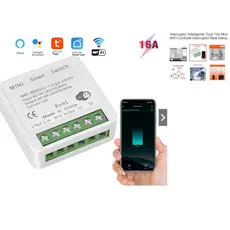 Interruptor Inteligente Tuya 16a Mini WIFI Controle Interruptor Relé Alexa Google Home