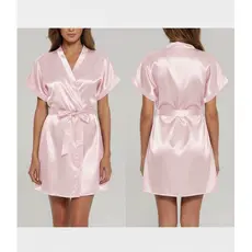 Robe de Cetim Rosa Bebê – Doçura e Charme para Seus Momentos de Puro Conforto!