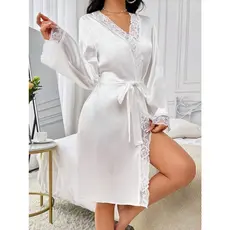 Robe de Noiva Branco com Detalhes em Renda – Elegância e Conforto para o Seu Grande Dia