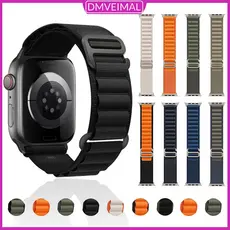 Pulseira De Nylon Alpine Loop Para Relógio IWatch Apple Watch Ultra 3 2 Series 10 9 8 7 4 SE 3 2 44 49 46 45 42 41 40mm