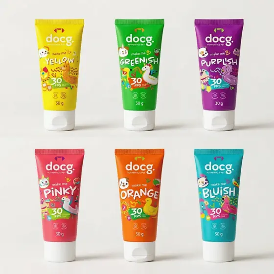 Protetor Solar Pet Colorido para Cães e Gatos Make Me Vegano Docg - 30g