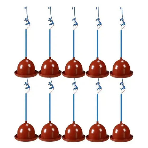 Kit 10 Unidades Bebedouro Frango Aves Galinha Pendular Aut