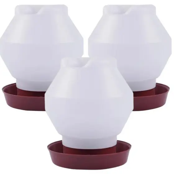 Kit 3 Bebedouro 2 litros Frango Aves Galinhas Pintinhos Pintinho