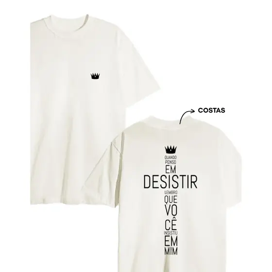 Camiseta Streetwear 100% Algodão Cross