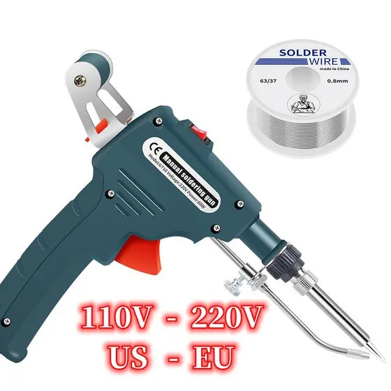 Ferro de Solda Elétrico Semi-Automático FCL 60W 110V-220V para Fios de Sucção Z4TQ