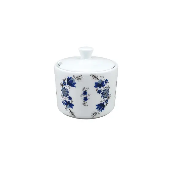 AÇUCAREIRO DE PORCELANA DECORADO